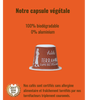 Mademoiselle Adèle Café Bio 15 Capsules Biodégradables pour Nespresso®