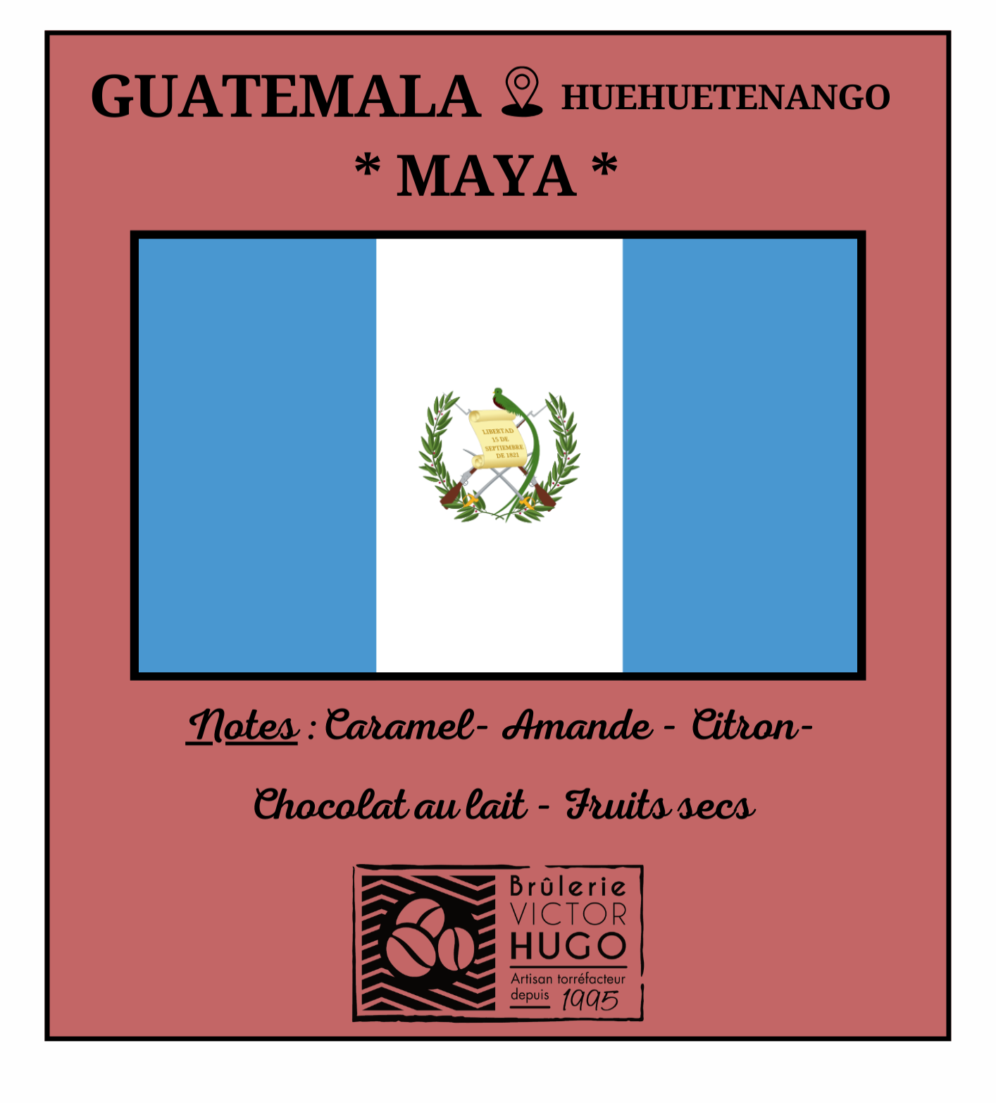 GUATEMALA / Huehuetenango "MAYA" - Brûlerie Victor Hugo