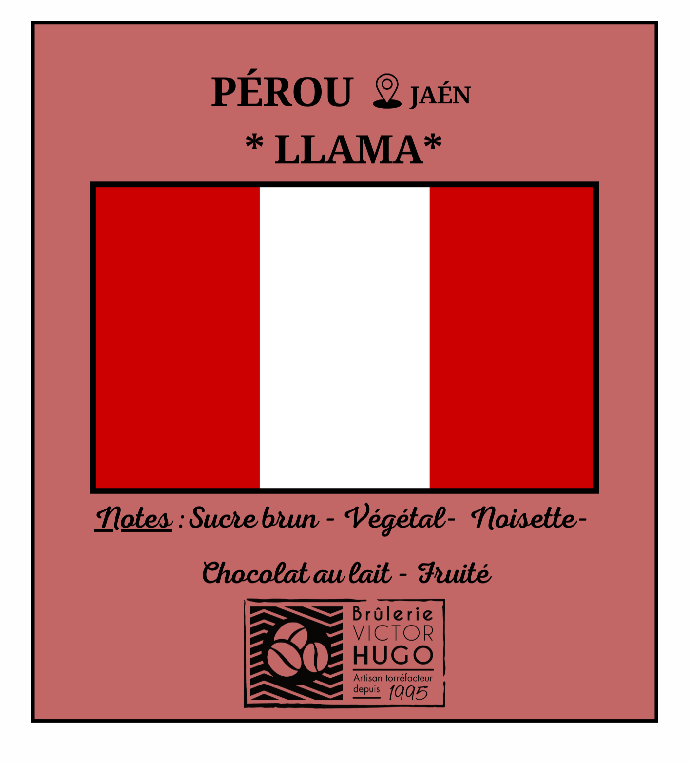 PEROU / Jaén "LLAMA" - Brûlerie Victor Hugo