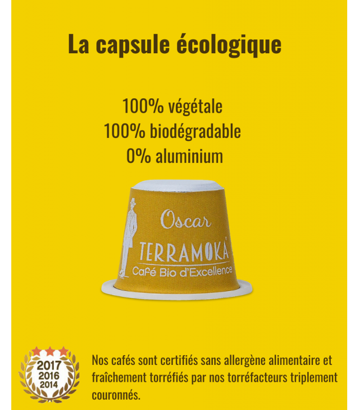 Sir Oscar Café Bio 15 Capsules Biodégradables pour Nespresso® – BVH La  Brûlerie Victor Hugo
